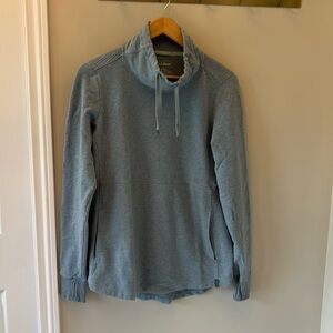 Women's L.L.Bean Cozy Mixed-Knit Pullover Size Medium Tall Blue